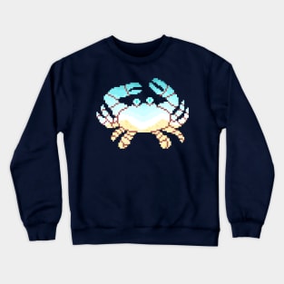 Modern Pixel Sea Crab Crewneck Sweatshirt